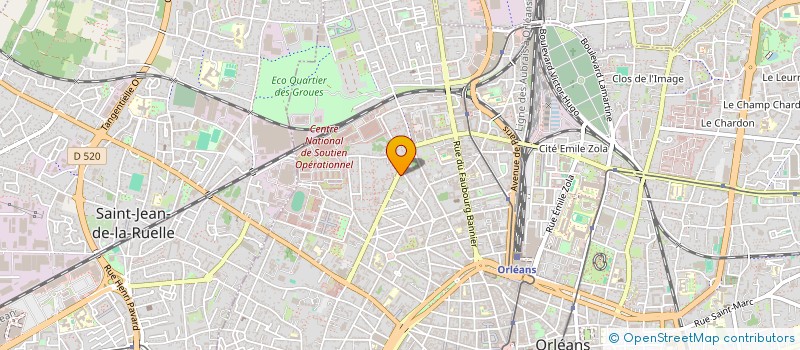 localisation de l'entreprise COTE MOSAIQUE SARL à ORLEANS