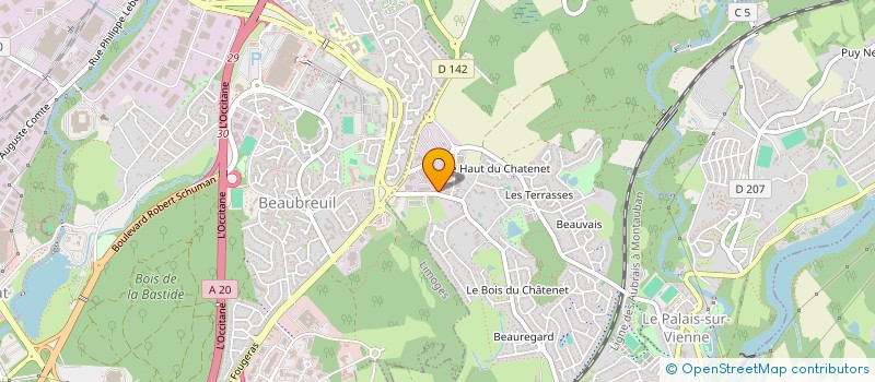 localisation de l'entreprise COTE MURS à LE PALAIS-SUR-VIENNE