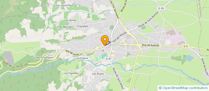 localisation de l'entreprise COTE NATURE à RENAISON