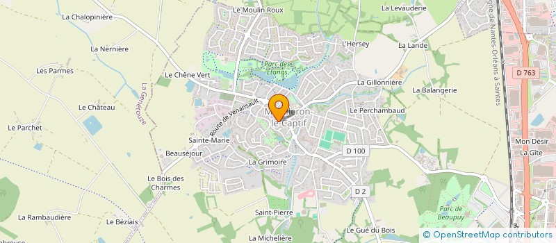 localisation de l'entreprise COTE NATUREL à MOUILLERON-LE-CAPTIF