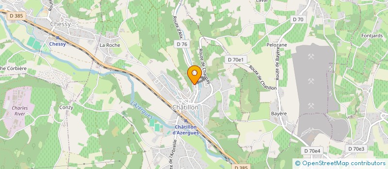 localisation de l'entreprise COTE NOIRE  CHATILLON