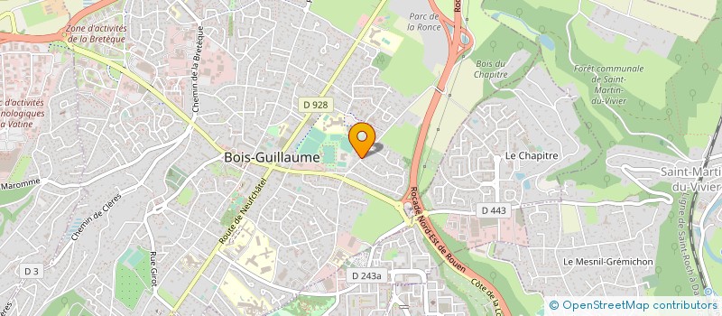 localisation de l'entreprise COTE NORD à BOIS-GUILLAUME