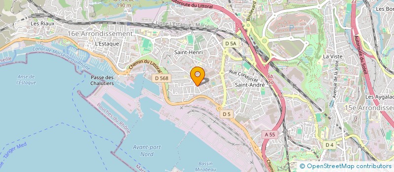 localisation de l'entreprise COTE NORD AMBULANCES à MARSEILLE 15EME