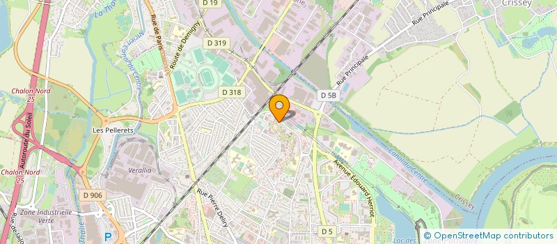 localisation de l'entreprise COTE OPTIQUE CHALON SUR SAONE à CHALON SUR SAONE
