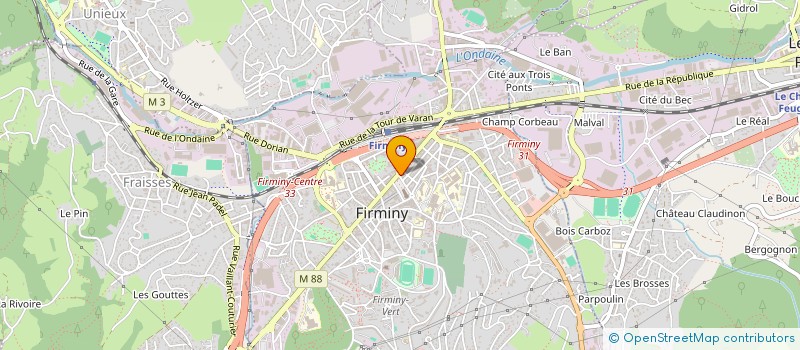 localisation de l'entreprise COTE OPTIQUE FIRMINY à FIRMINY