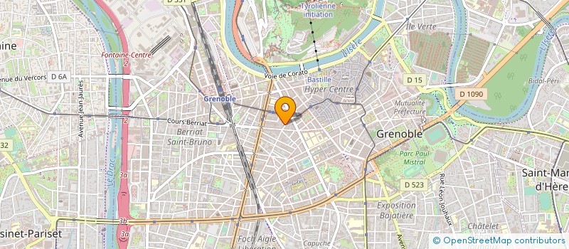 localisation de l'entreprise COTE OPTIQUE GRENOBLE  GRENOBLE