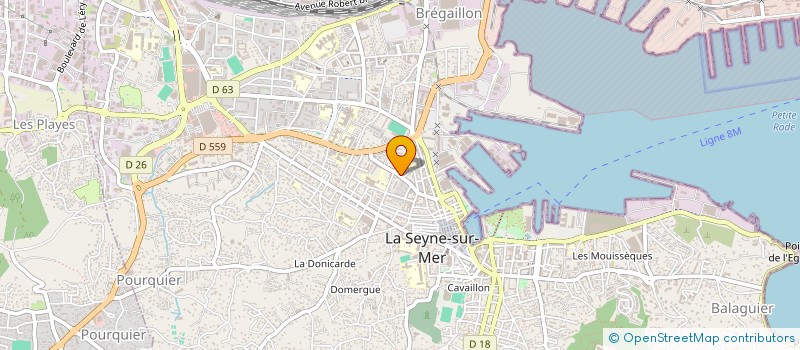 localisation de l'entreprise COTE OUEST à LA SEYNE-SUR-MER