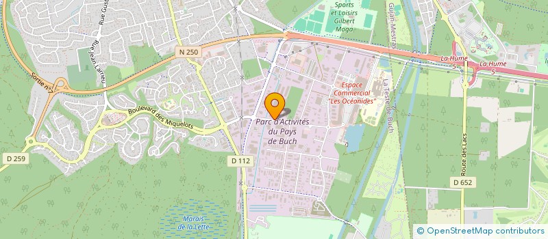 localisation de l'entreprise COTE OUEST  LA TESTE-DE-BUCH