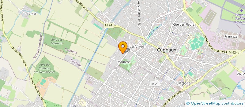 localisation de l'entreprise COTE OUEST  CUGNAUX