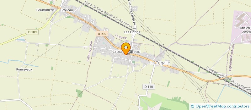 localisation de l'entreprise COTE-OUEST  CROIX-CHAPEAU