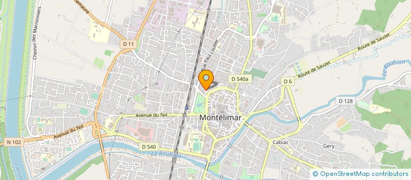 localisation de l'entreprise COTE OUEST  MONTELIMAR