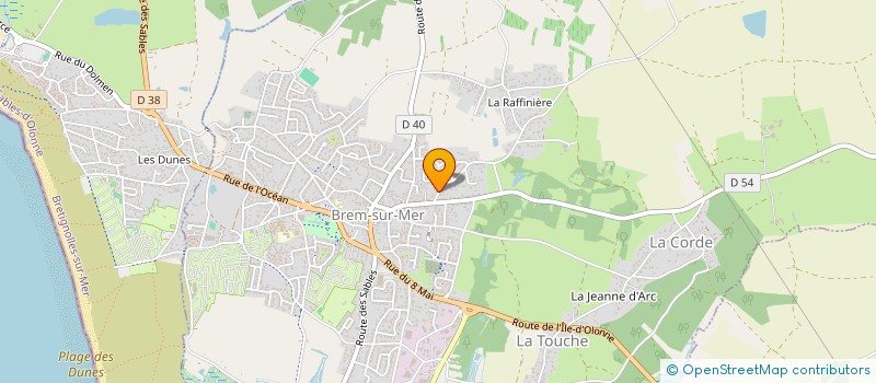 localisation de l'entreprise COTE OUEST à BREM-SUR-MER