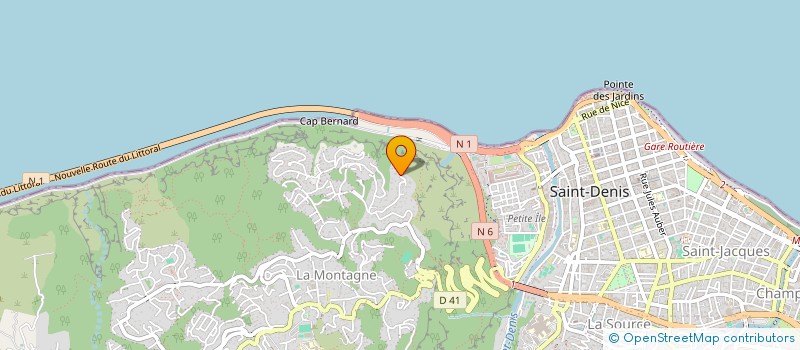 localisation de l'entreprise COTE OUEST  SAINT-DENIS