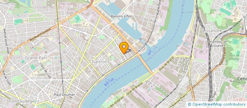 localisation de l'entreprise COTE OUEST IMMOBILIER à BORDEAUX