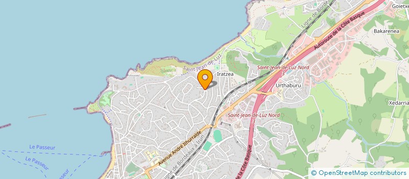 localisation de l'entreprise COTE OUEST IMMOBILIER  SAINT-JEAN-DE-LUZ