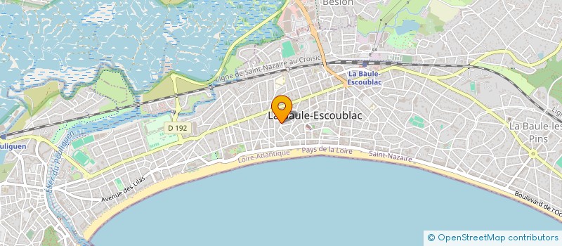 localisation de l'entreprise COTE OUEST INVESTISSEMENTS  LA BAULE-ESCOUBLAC