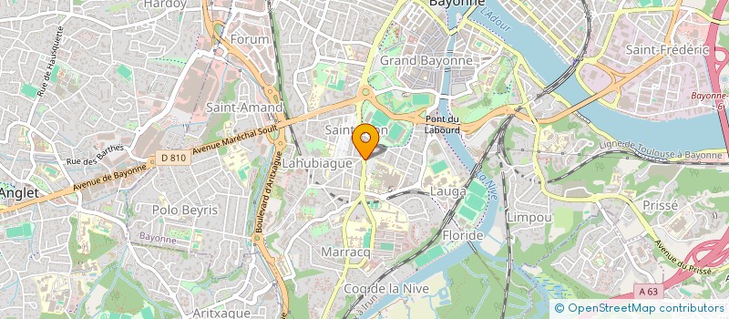 localisation de l'entreprise COTE OUEST SERVICES à BAYONNE
