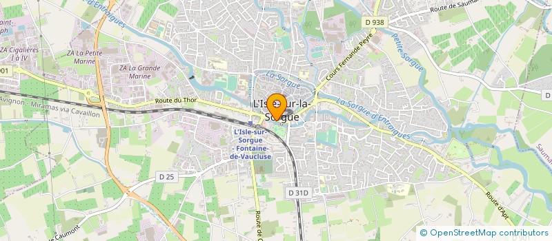 localisation de l'entreprise COTE PARC  L'ISLE-SUR-LA-SORGUE