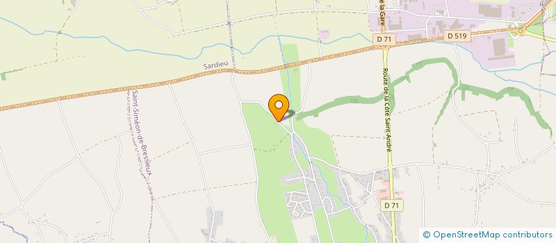 localisation de l'entreprise COTE PARC  SAINT-SIMEON-DE-BRESSIEUX