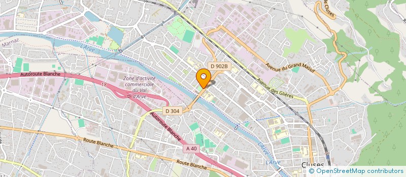 localisation de l'entreprise COTE PARC  CLUSES