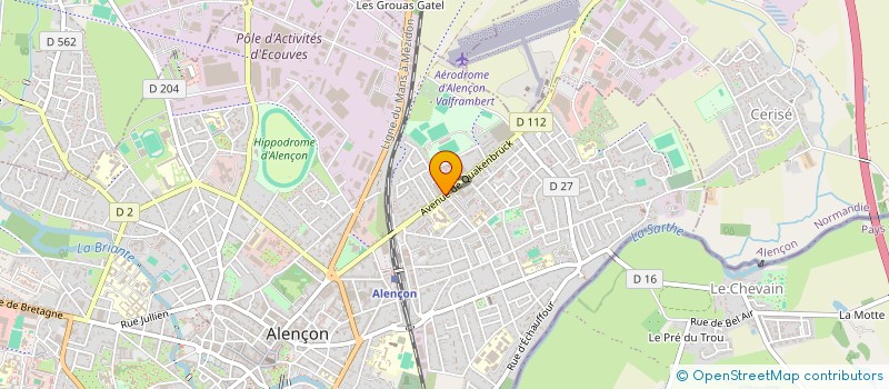 localisation de l'entreprise COTE PATRIMOINE à ALENCON