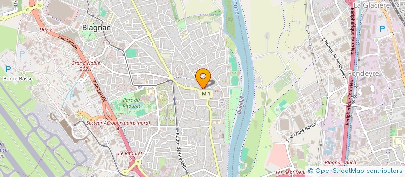 localisation de l'entreprise COTE PAVEE  BLAGNAC