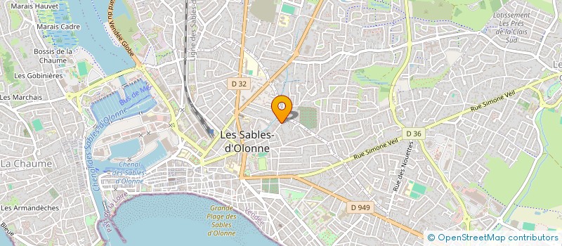 localisation de l'entreprise COTE PAYSAGE  LES SABLES D'OLONNE