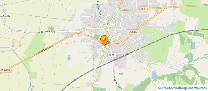 localisation de l'entreprise COTE PAYSAGE CHRISTOPHE DUPONT  LEZOUX