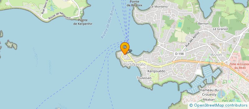 localisation de l'entreprise COTE PHARE CONSULTING  ARZON