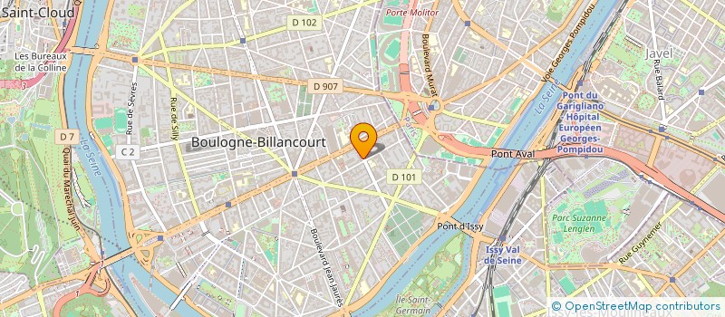 localisation de l'entreprise COTE PHARMA à BOULOGNE-BILLANCOURT