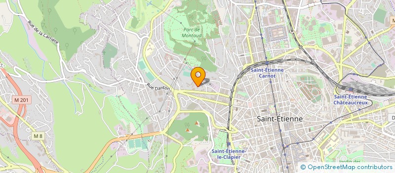 localisation de l'entreprise COTE PISTES à SAINT-ETIENNE