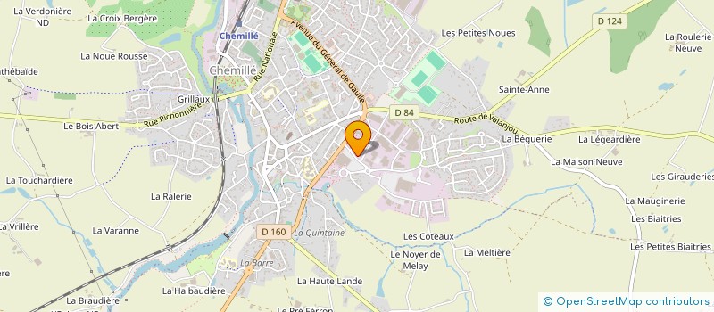 localisation de l'entreprise COTE PLAFOND à CHEMILLE-EN-ANJOU