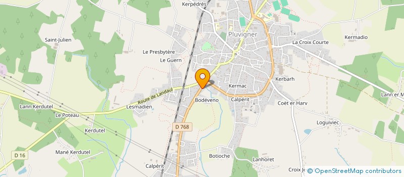 localisation de l'entreprise COTE PLUVIGNER  PLUVIGNER