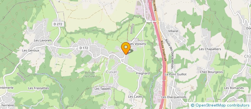 localisation de l'entreprise COTE PRESTIGE  CUVAT