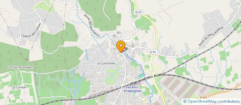 localisation de l'entreprise COTE PRO.ADMIN-SERVICES  LES ARCS