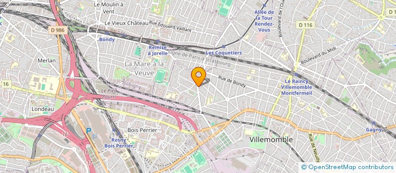 localisation de l'entreprise COTE PRO BATIMENT à AULNAY-SOUS-BOIS