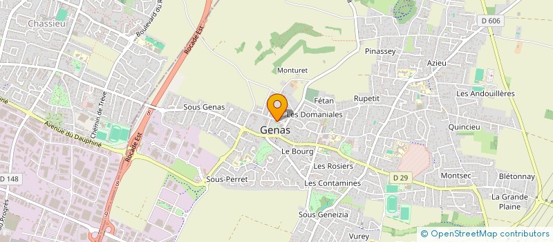 localisation de l'entreprise COTE PROVENCE à GENAS