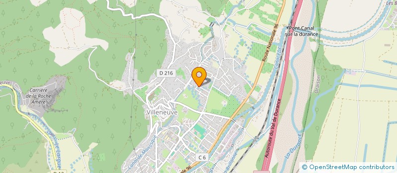 localisation de l'entreprise COTE PROVENCE, COTE PISCINE  VILLENEUVE