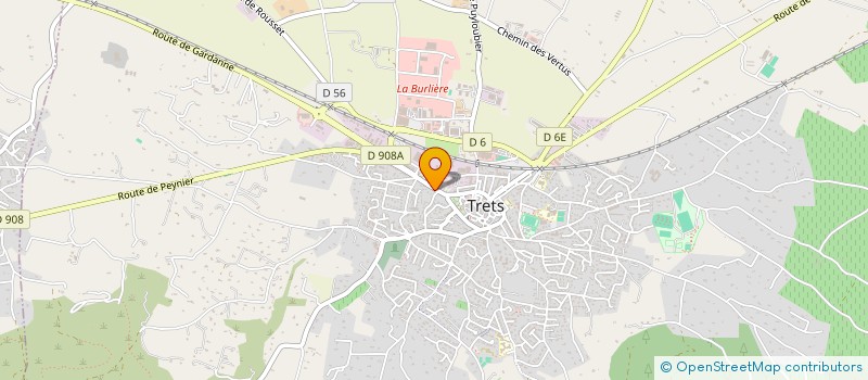 localisation de l'entreprise COTE PROVENCE EVENEMENTIEL à TRETS