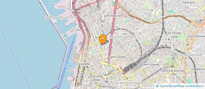 localisation de l'entreprise COTE PUB à MARSEILLE