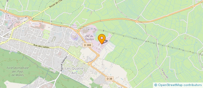 localisation de l'entreprise COTE & PUB à SAINT-JEAN-DE-MONTS