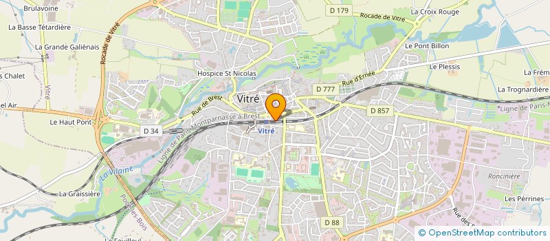 localisation de l'entreprise COTE QUAI  VITRE