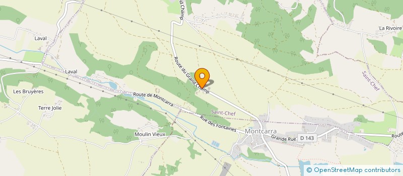 localisation de l'entreprise COTE RECLUZIERE  SAINT-CHEF