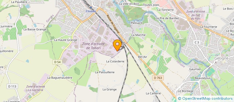 localisation de l'entreprise COTE RENO  CLISSON