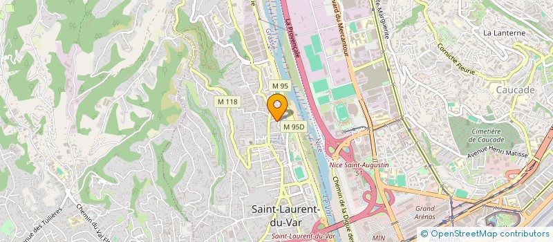 localisation de l'entreprise COTE RESTO  SAINT LAURENT DU VAR