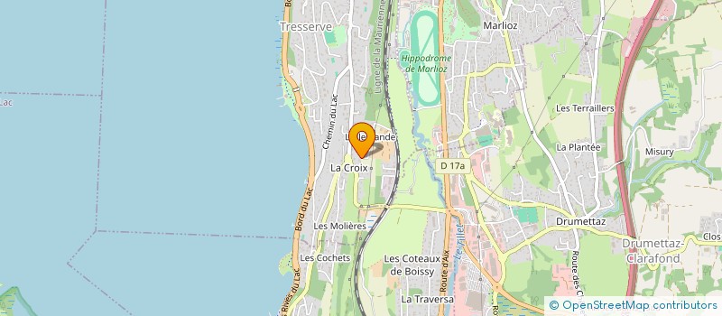 localisation de l'entreprise COTE REVARD  TRESSERVE