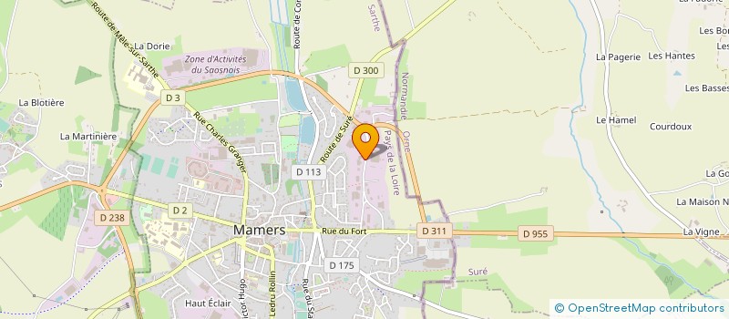 localisation de l'entreprise COTE REVES  MAMERS