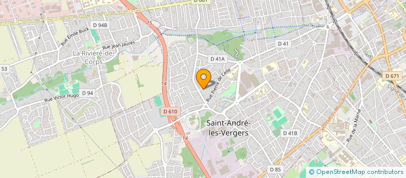 localisation de l'entreprise COTE RIDEAUX à SAINT-ANDRE-LES-VERGERS