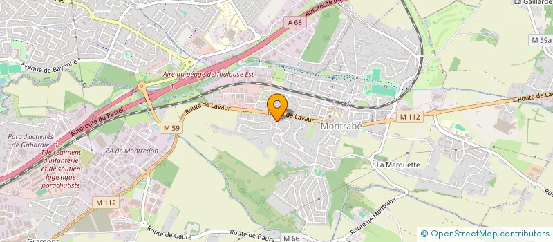 localisation de l'entreprise COTE ROSE  MONTRABE