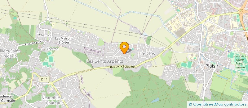 localisation de l'entreprise COTE RUE  PLAISIR